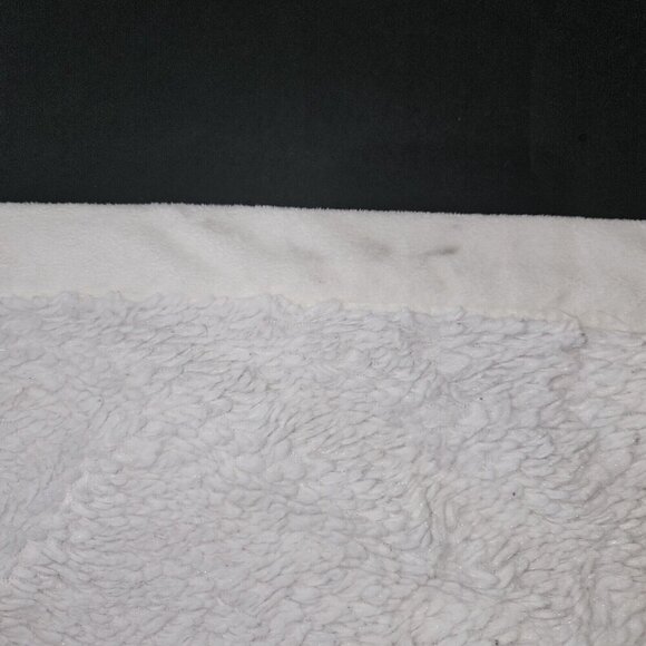 Wendy Bellissimo White Tan Elephant Fleece Baby Blanket Blue Stars READ AS IS - Picture 8 of 13